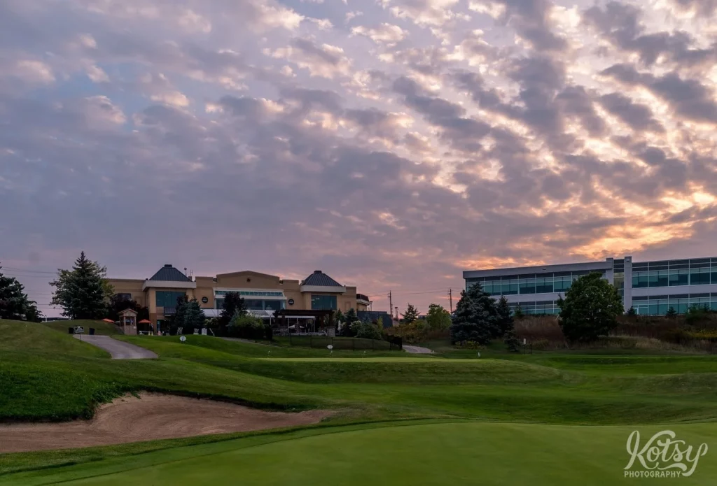 An beautiful shots of The View/Clubhouse Event Venues at sunset